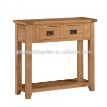 solid oak console table