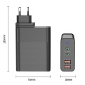 Gan 4-portów 150W USB C PD Szybka ładowarka