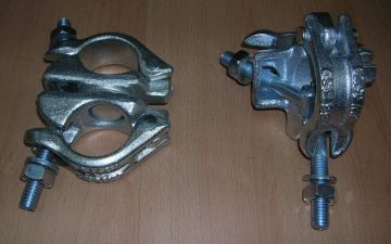 Drop Forged Right Angle Coupler For Falsework , British Groove Style Bs