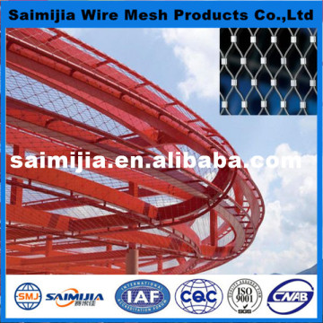 hot sales 7*7bridge wire mesh fence of rope mesh