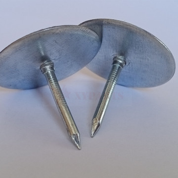 Galvanized Steel 12 Gauge Cup Head Weld Pins for Insulation Wool on Sheet Metal