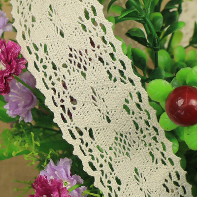 5cm width 100% cotton stylish soft elastic lace trim trims for women dress