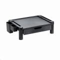 Verstelbare plastic monitor riser met lade en extra slots