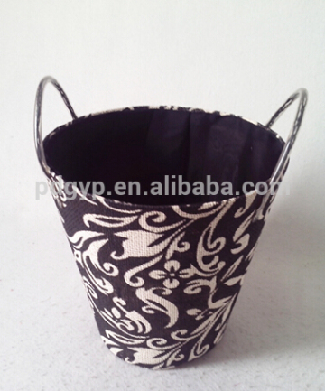 Exquisite Paper Fabric Basket For Wasterpaper