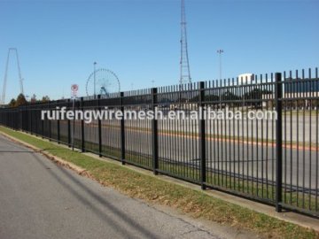 High quality Spraying plastic tubular fence,steel tube fence