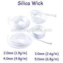 THC glass fiber wick/silica wick for ecig in 2mm 3mm 4mm 5mm