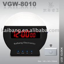 Remote doorbell LCD clock