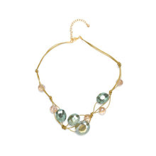 Crystal Necklace Fashion Necklace with String