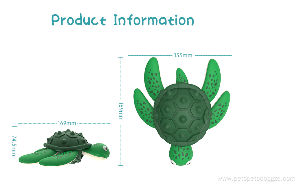 2021 New Rubber Sea Turtle Dog Toy