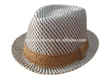 Unisex mix color cut & sewn fabric hats, fedora hats, cheap fashion summer hat