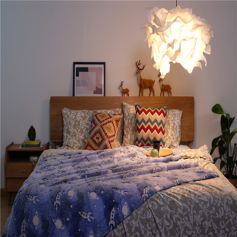 Glow In Dark Flannel Luminous Blankets