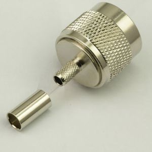 n type male coax connector LMR195 antenna