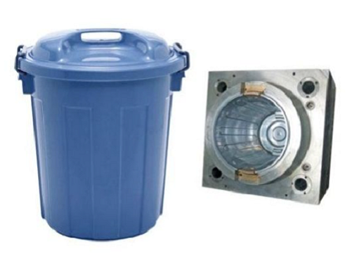 Outdoor plastic garbage bin injection mould