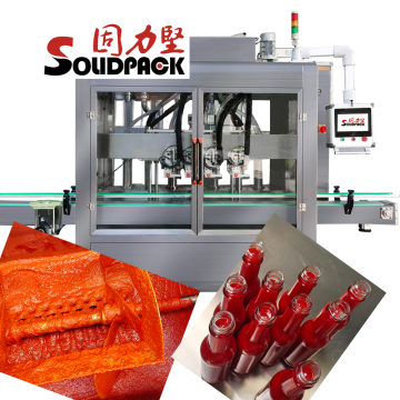 Solidpack Fully Automatic Filling Machine for Juices, Jams, Yogurts, and Honey - 6 Heads Tracking Filler