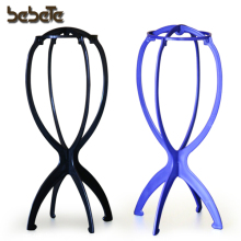 Folding Wig Hair Display Stand Dummy Head Mannequin Hair Hat Cap Plastic Holder