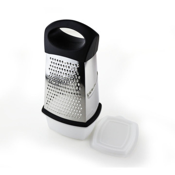 Gadget da cucina Grattugia a 4 lati con contenitore