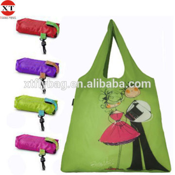 Reusable polyester foldable shopping bag