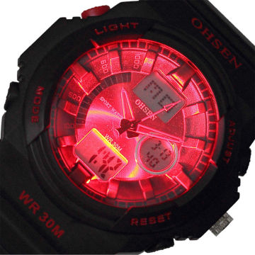 Accurate Multifunction Sport Wrist Watches Ohsen With El Backlight