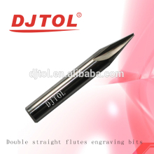 Long cel double straight flat bottom engraving bits (N series) end mills