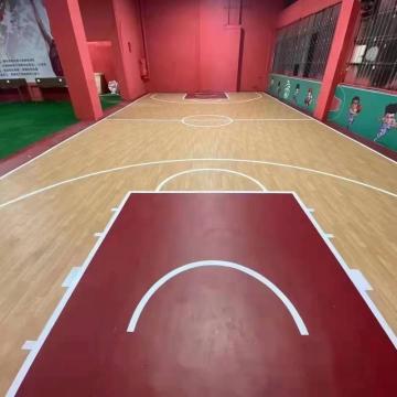 Basketball vinyl material sprots flooring in roll