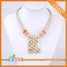 Fancy Gold Big Pendant Jewelry Necklace