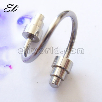 Spiral Barbell body jewelry