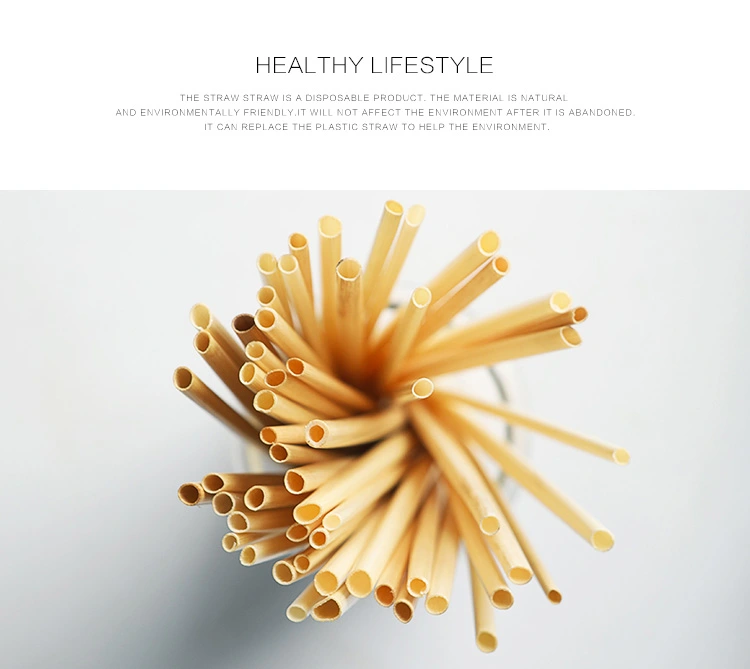 Customized Biodegradable Reusable Wheat Drinking Straw