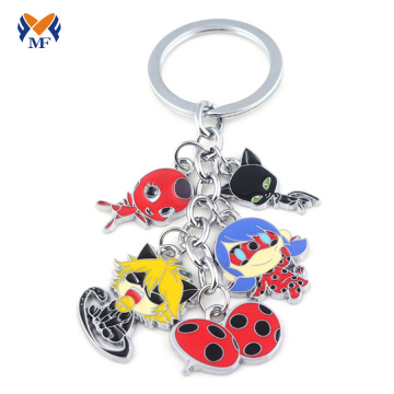 Tag de placa de nomes de metal personalizada Charms Keychain