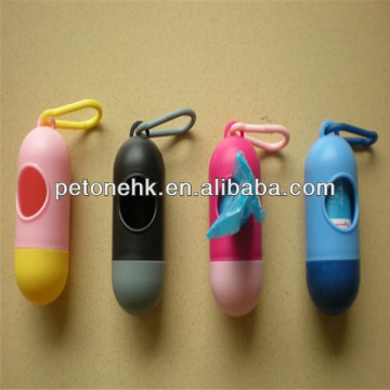 Pet Product/Colorful Dog Waste Poo Bag and dispenser/bag rolls holder