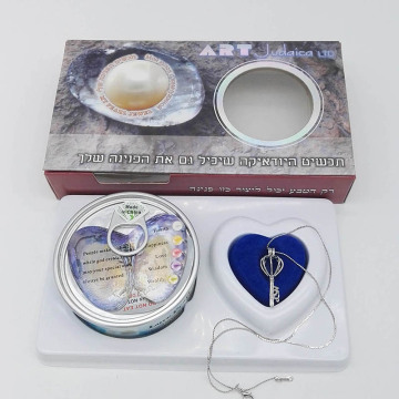 Exquisite Love Pearl Kit Key Cage Chain Necklace