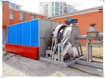 Furnace for improving iodine value of activated carbon