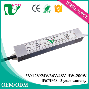 36V 20watt 0.56a waterproof led driver