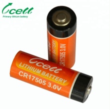 3V CR17505 size A Limno2 lithium battery Lithium Metal Battery for water meter