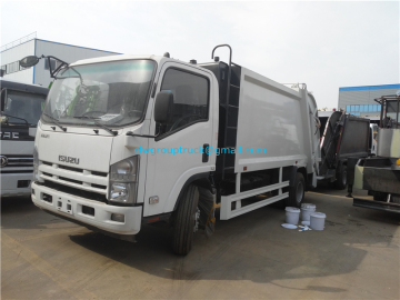 ISUZU single row cab 190hp Compressed refuse truck