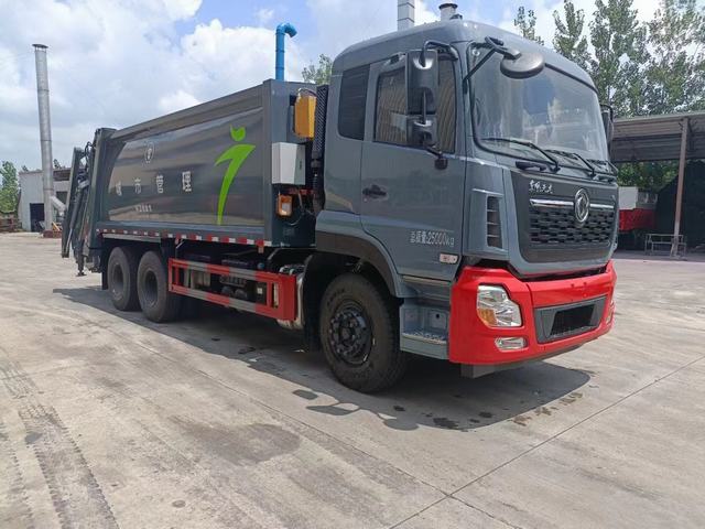 Dongfeng 20m3 6*4 شاحنة ضاغط القمامة ضاغط