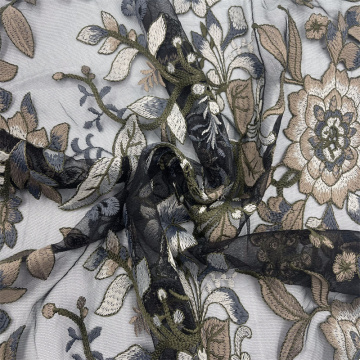 Mesh Three-Dimensional Embroidery Fabric