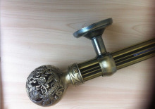 Phoenix and Dragon Sculpture Curtain Decorative Rod