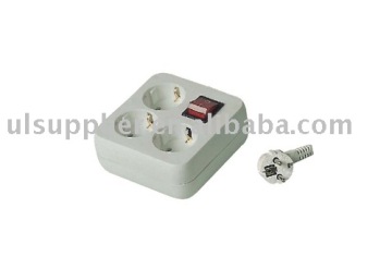 GS/CE socket outlet /electrical socket/Multiple socket outlet (09-PTGSF03K)