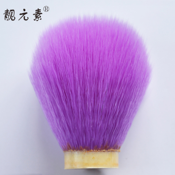 colorful men using shaving brush head