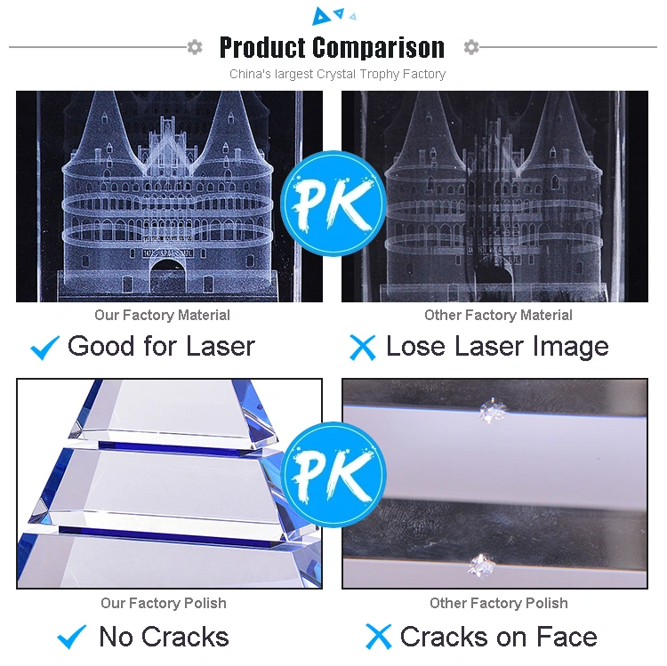 Glass Cube Save Photos Permanently Crystal Cube 3D Laser Engraving Image Glass Cube Craft for Gift