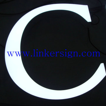 waterproof outdoor illuminated led resin signs