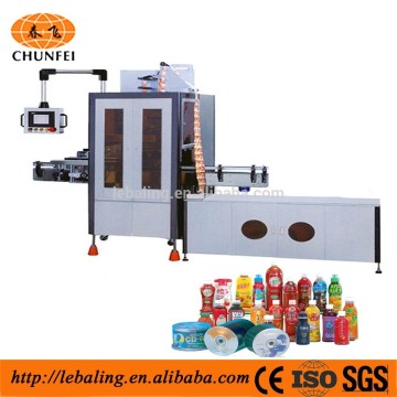 PVC Label Shrinking Sleeve Coffee Bottle Label Trapping Machine