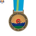 Best custom round shape running metal medals