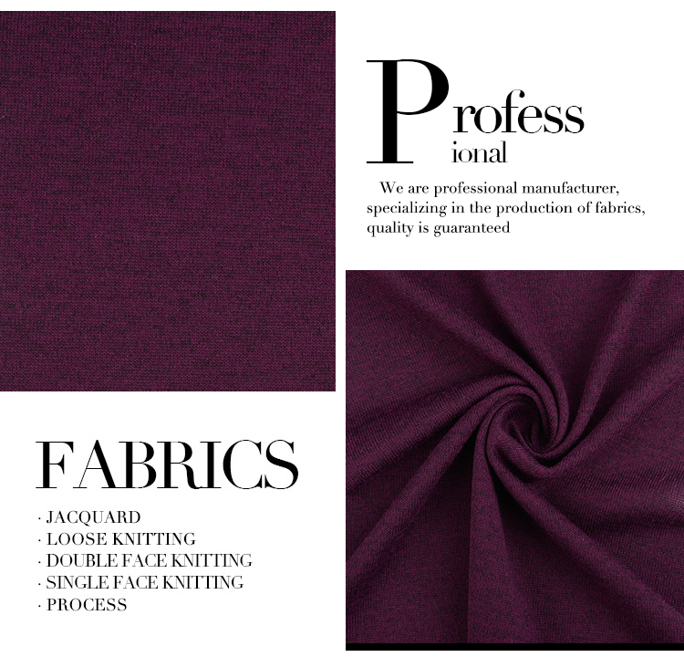 popular customized paris marl garment poly knit fabric
