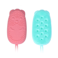 Exfoliating Silicone Scrubber Double-Sided Bath Body Brush