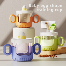 300ml Square baby learning cup with handle