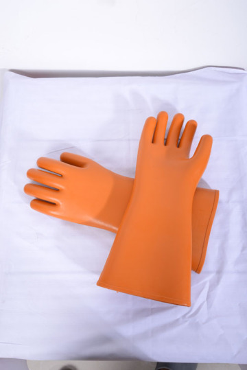 10 KV rubber latex electrical insulated working gloves