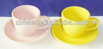 fez14111009026 glazed ceramic cup and saucer
