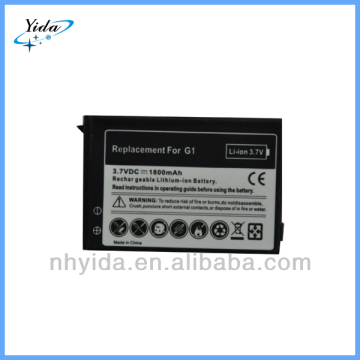 High Quality Cell Phone Battery For HTC G1 3.7V 1800mah
