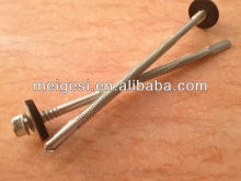 Hex washer self drilling screw with EPDM washer and cutting line